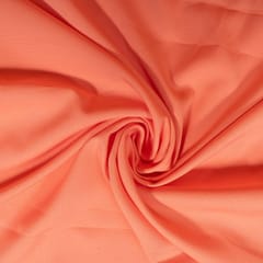 Peach Colour Banana Crepe Fabric