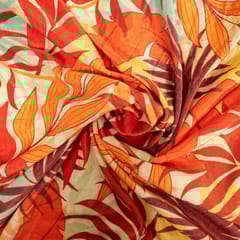 Multi Colour Velvet Digital Printed Fabric