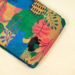 Multi Colour Velvet Digital Printed Fabric