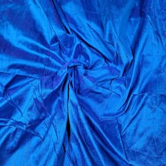Royal Blue Colour 70Gm Raw Silk Fabric