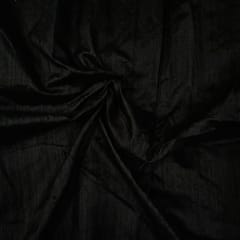 Black Colour 100Gm Raw Silk Fabric