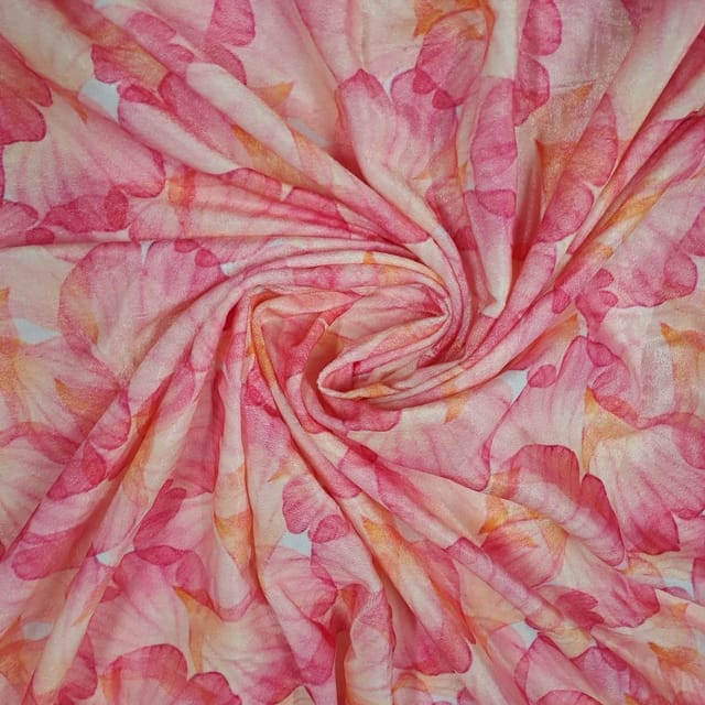 Multi Colour Velvet Printed Fabric