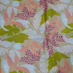 Multi Colour Satin Printed Fabric
