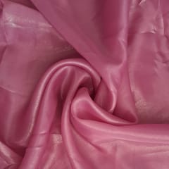 Onion Pink Colour Shimmer Organza Fabric