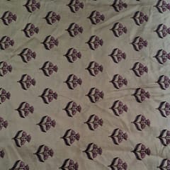 Pista Green Colour Pure Dupion Silk Printed Fabric