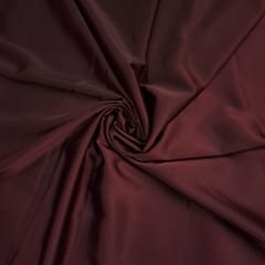 Wine Colour Crepe Satin Fabric