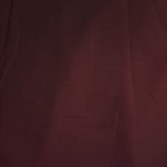 Wine Colour Crepe Satin Fabric