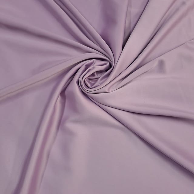 Lavender Colour Crepe Satin Fabric