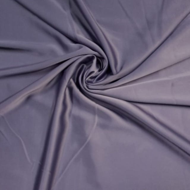 Purple Colour Crepe Satin Fabric