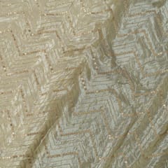 Dyeable Tissue Uppada Silk Embroidered Fabric