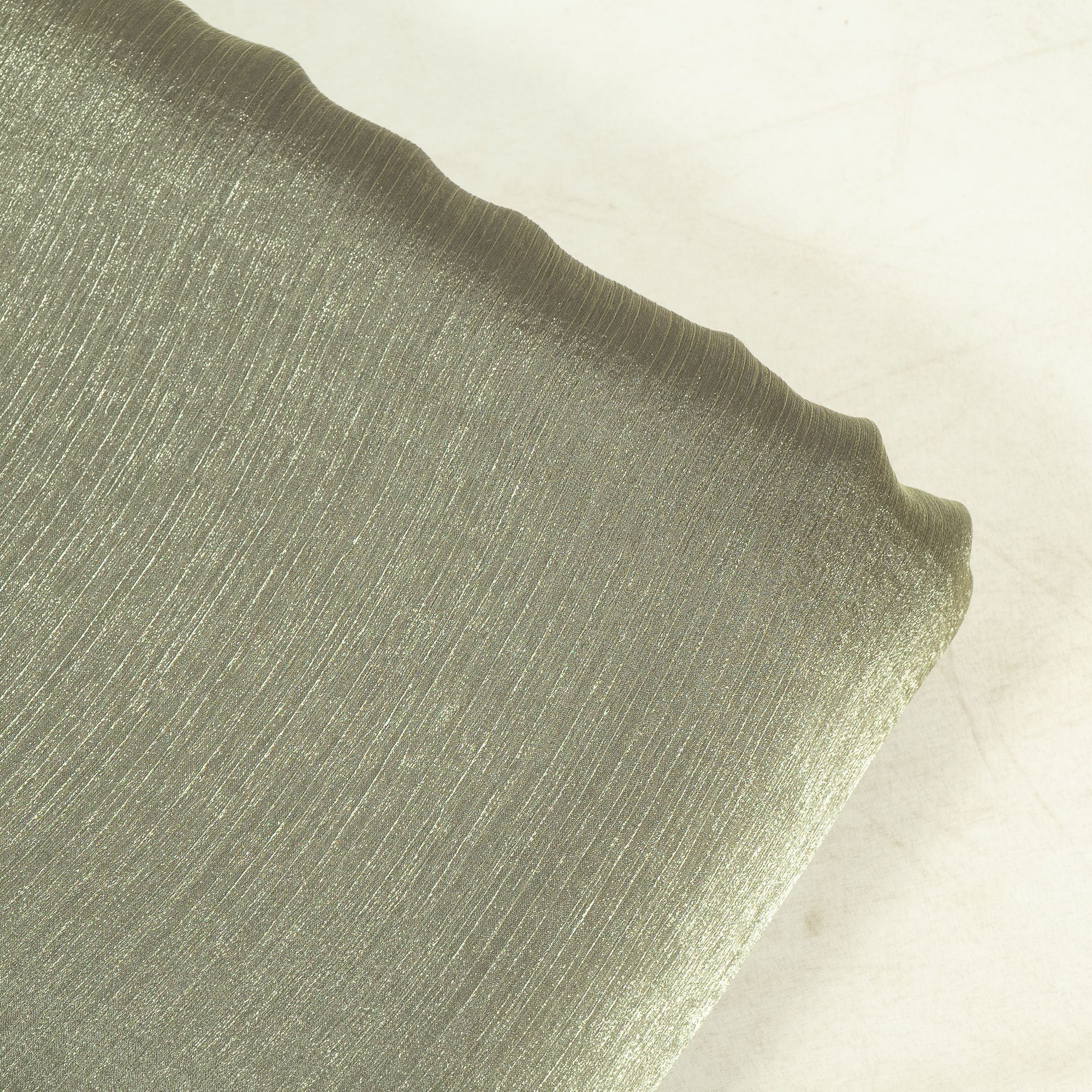 Premium Mehndi Colour Organza Chiffon Fabric Fabric for Designers