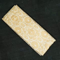 White Colour Brocade Fabric