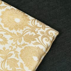 White Colour Brocade Fabric