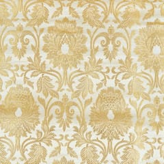 White Colour Brocade Fabric