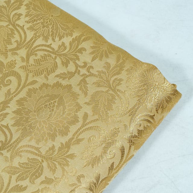Beige Colour Brocade Fabric