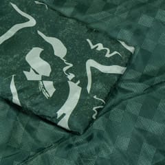 (5 mtr) Green Colour Uppada Silk Digital Printed Fabric Set