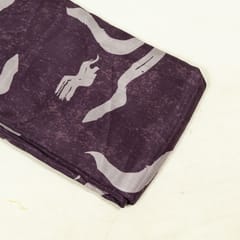 Wine Colour Uppada Silk Digital Printed Fabric