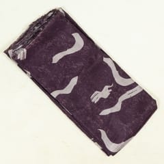 Wine Colour Uppada Silk Digital Printed Fabric