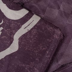 (5 mtr) Wine Colour Uppada Silk Digital Printed Fabric Set