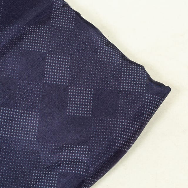 Purple Colour Uppada Silk Digital Printed Fabric