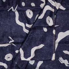 Purple Colour Uppada Silk Digital Printed Fabric