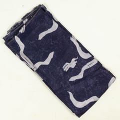 Purple Colour Uppada Silk Digital Printed Fabric