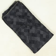 Black Colour Uppada Silk Digital Printed Fabric