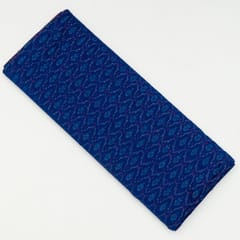 Blue Colour Silk Ikat Fabric