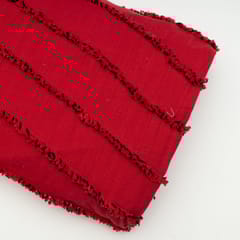 Red Colour Cotton Cambric Dobby Fabric