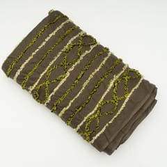 Olive Green Colour Cotton Cambric Dobby Fabric