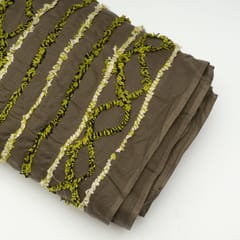 Olive Green Colour Cotton Cambric Dobby Fabric