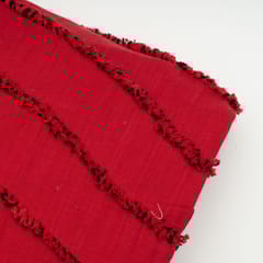 Red Colour Cotton Cambric Dobby Fabric