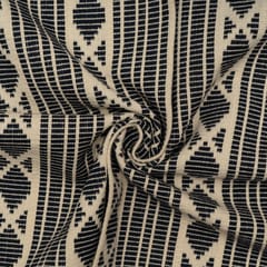 Blue with White Colour Cotton Acrylic Fabric