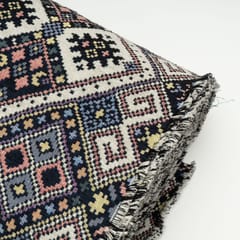 Multi Colour Cotton Jacquard Fabric