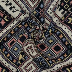 Multi Colour Cotton Jacquard Fabric