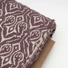 Purple Colour Cotton Acrylic Fabric