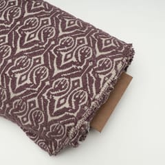 Purple Colour Cotton Acrylic Fabric