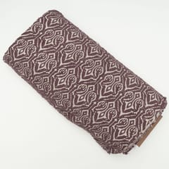 Purple Colour Cotton Acrylic Fabric