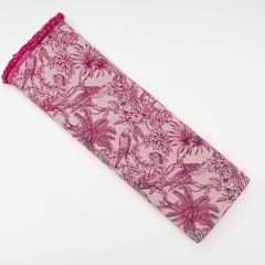 Pink Colour Cotton Jacquard Fabric