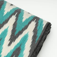 Multi Colour Cotton Ikat Fabric