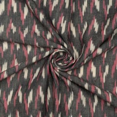 Multi Colour Cotton Ikat Fabric