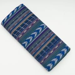 Multi Colour Cotton Ikat Fabric