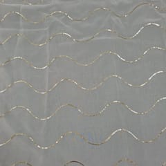 Dyeable Pure Tissue Embroidered Fabric