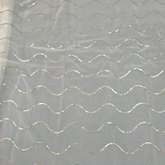 Dyeable Pure Tissue Embroidered Fabric