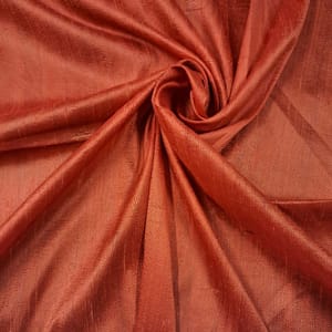 Light Red Colour 70 Gm Raw Silk Fabric