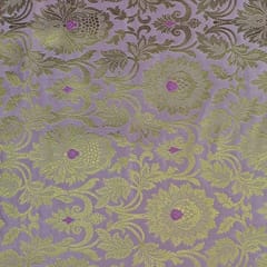 Baby Pink Colour Semi Brocade Fabric