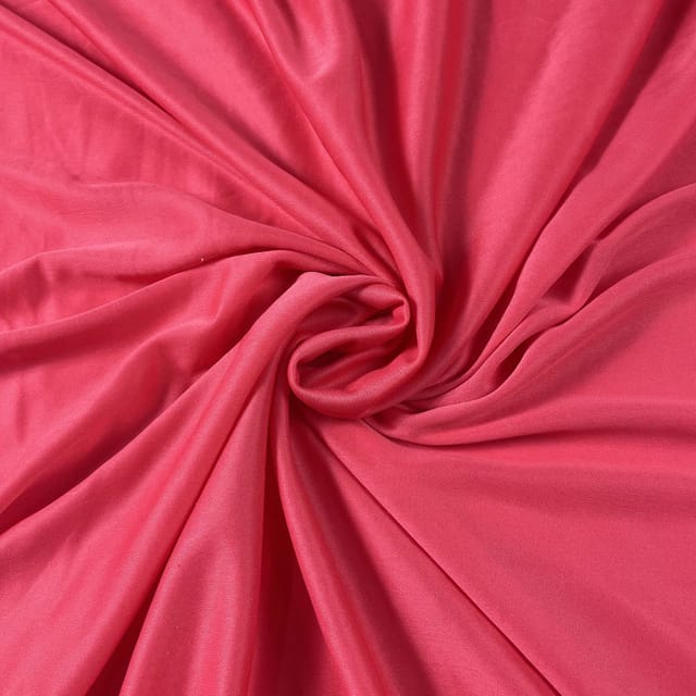 Coral Pink Colour Lycra Lining Fabric