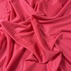 Coral Pink Colour Lycra Lining Fabric