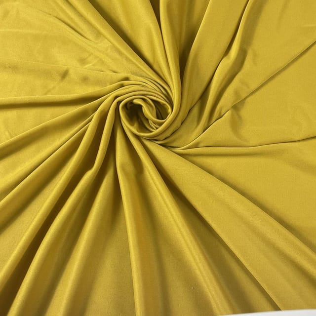 Mustard Colour Lycra Lining Fabric