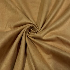 Mustard Colour Suede Fabric